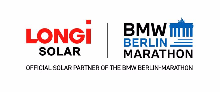 LONGi Solar official partner logo for the BMW Berlin-Marathon 2026.